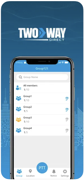 Two Way Direct Push-to-Talk Application for Smartphones