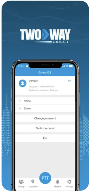 Two Way Direct Push-to-Talk Application for Smartphones