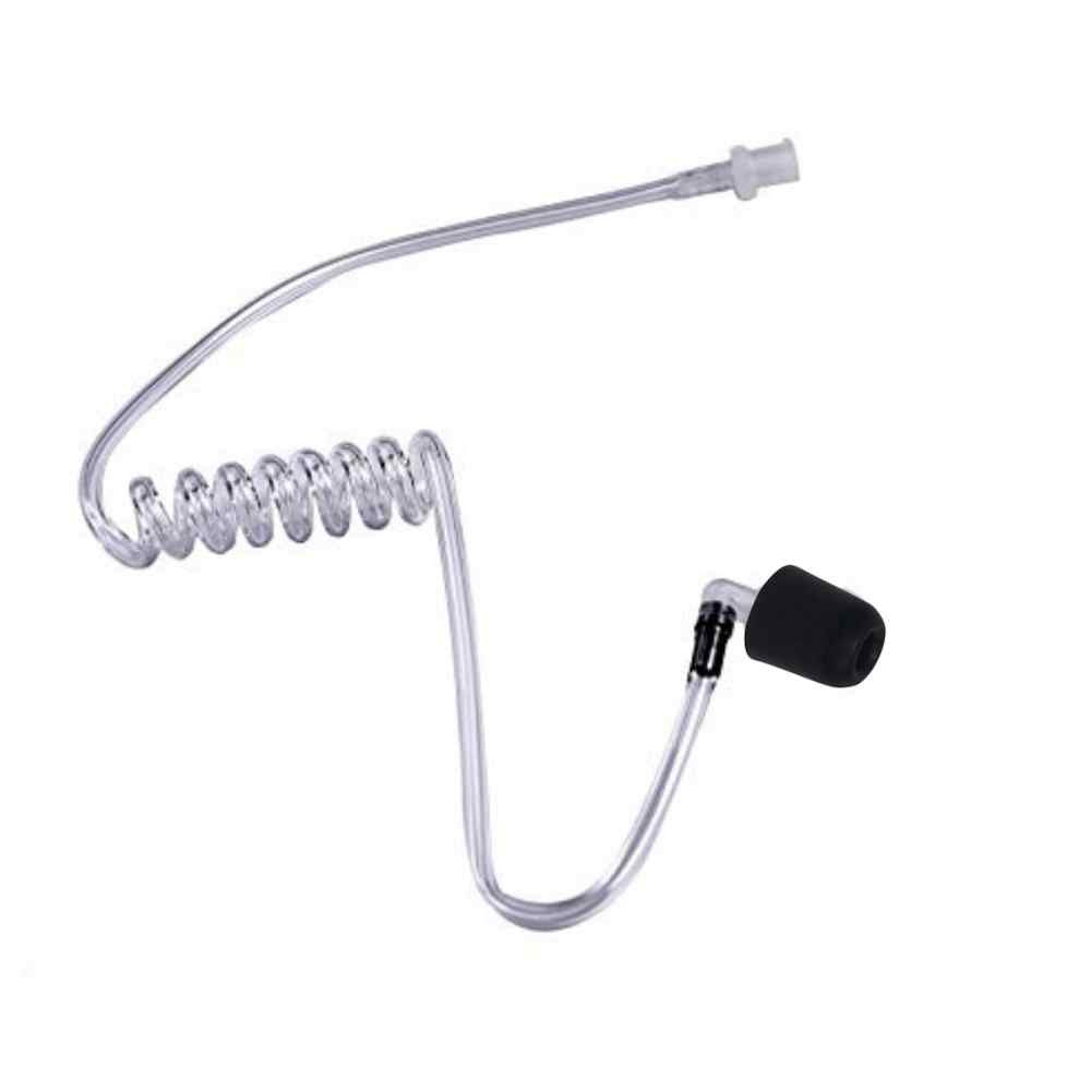 Replacement Clear Coil Acoustic Tube with Memory Foam Ear Tip For 2 Wire Surveillance Kit Earpiece