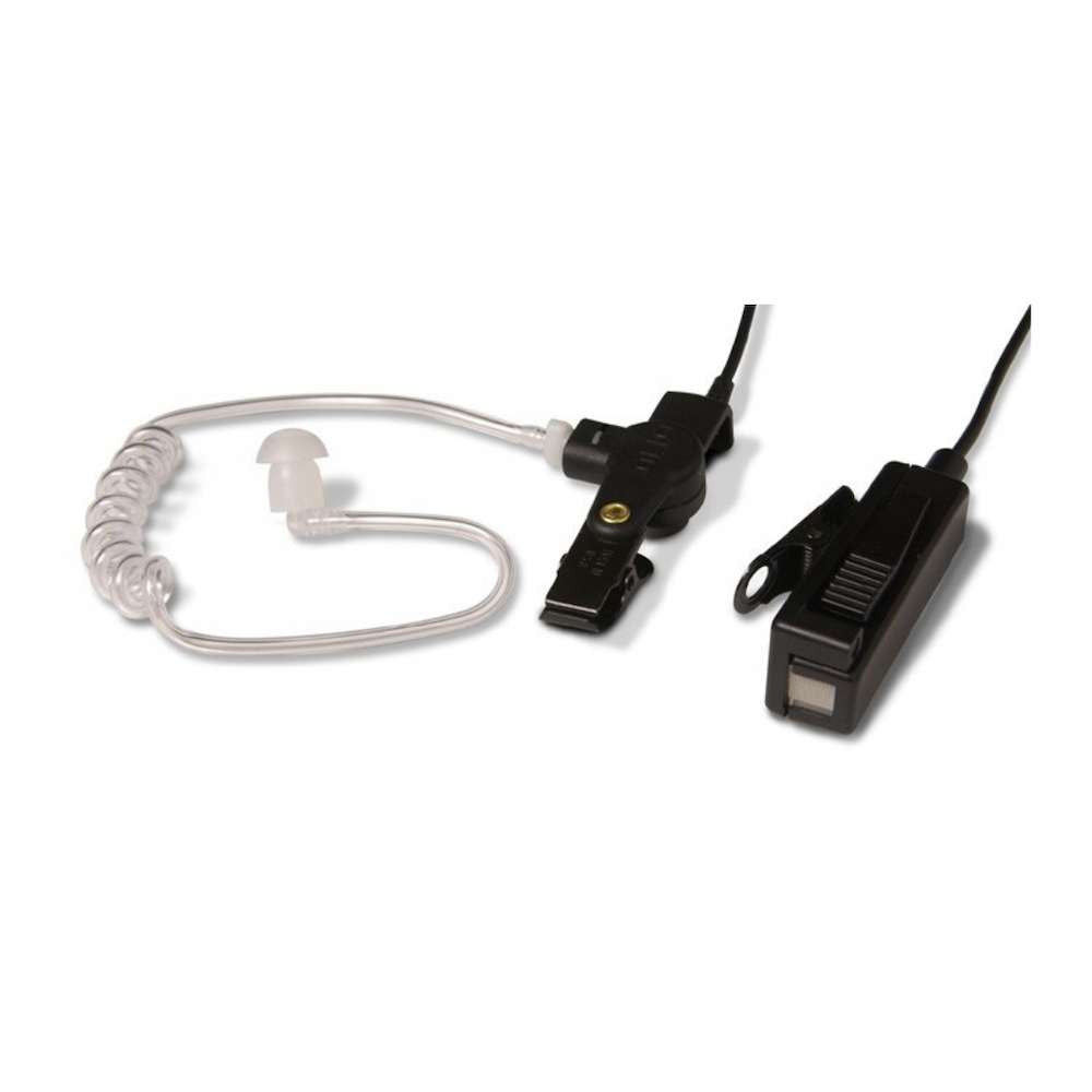 Replacement Clear Coil Acoustic Tube with Memory Foam Ear Tip For 2 Wire Surveillance Kit Earpiece