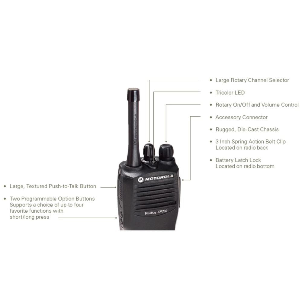 Refurbished Motorola CP200 Radio 4 Channel UHF [AAH50RDC9AA1AN]