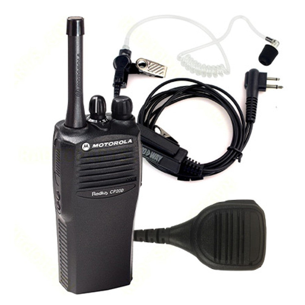 Refurbished Motorola CP200 Analog Radio 16 Channel UHF With New Battery Antenna and Charger [AAH50RDC9AA2AN]