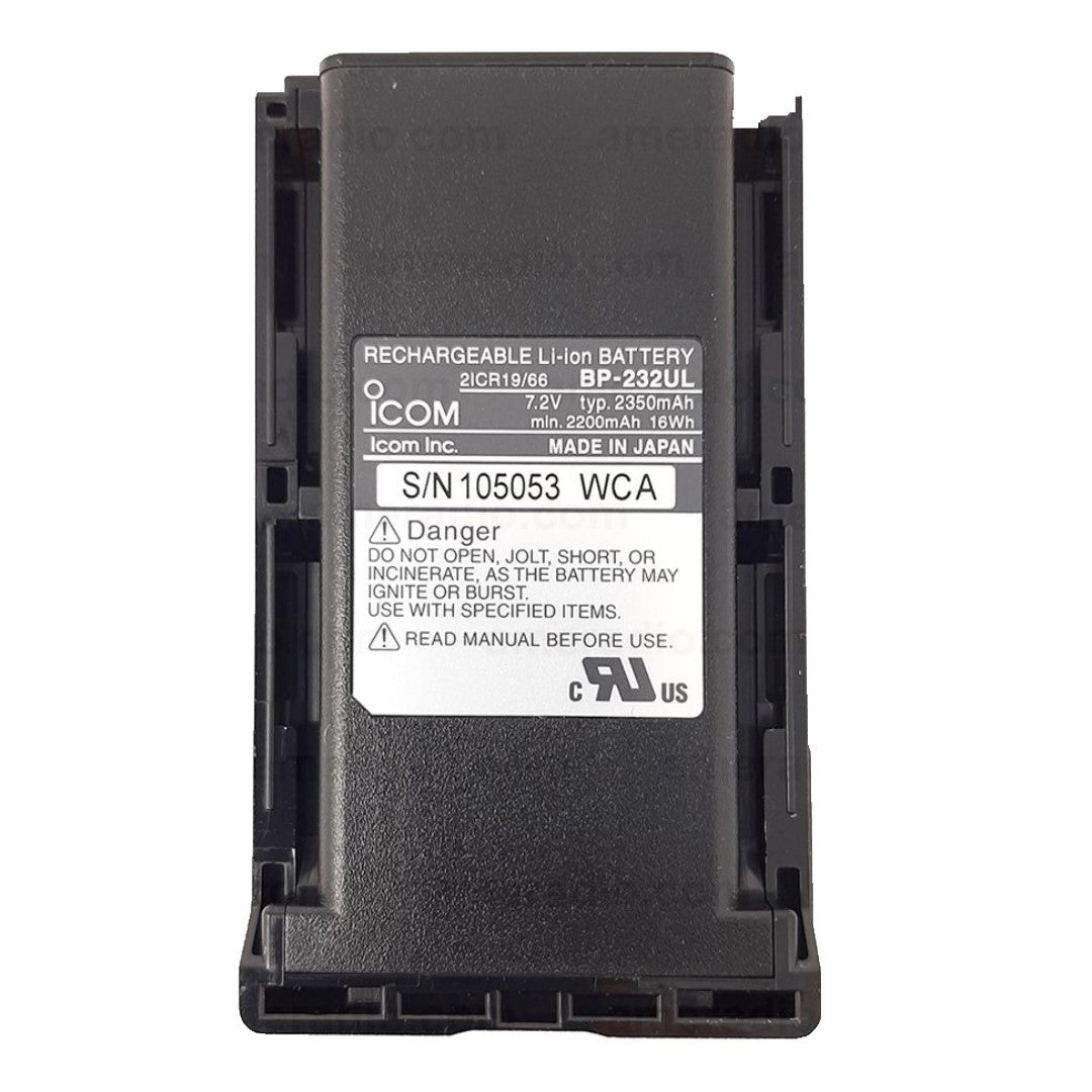 Icom BP232UL Li-Ion 7.4V Battery [F3161 F4161]