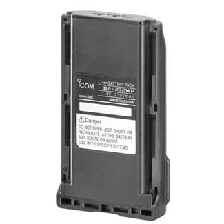 Icom BP232WP Li-Ion 7.4V Waterproof Battery [F3230DS F3261DT RR F3360D F4230DS F4261D]