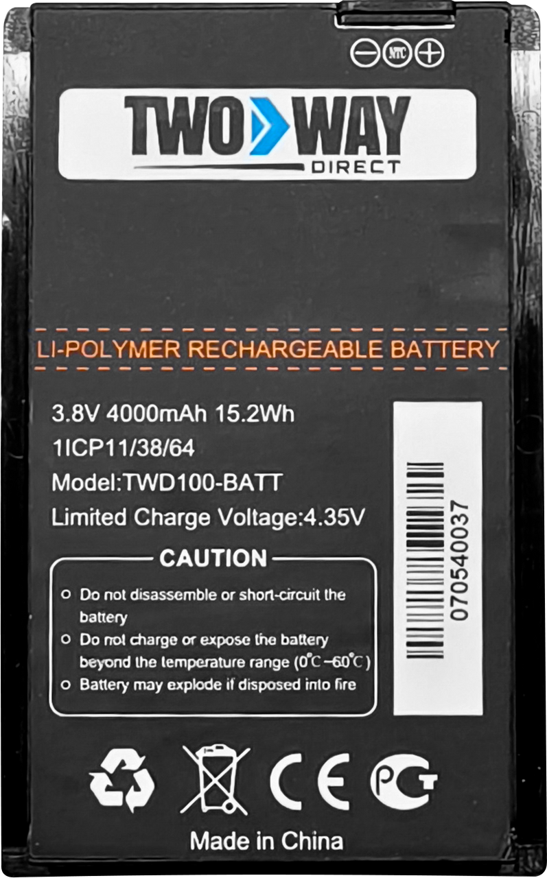 Two Way Direct TWD100-BATT Lith-Ion High-Capacity Battery