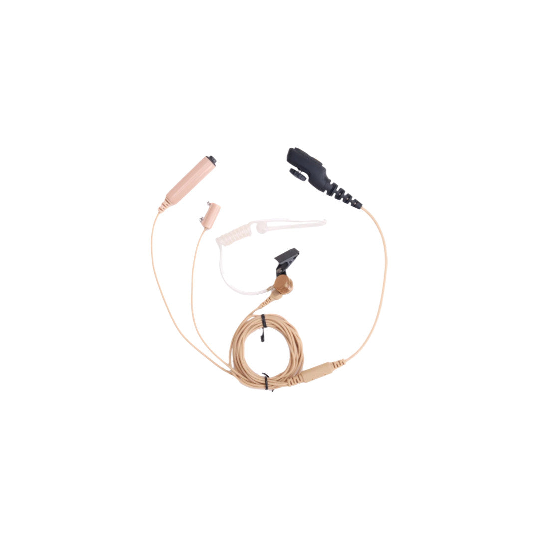 Hytera EAN17 3-Wire Earpiece with Acoustic Tube, Microphone and PTT [PD702i PD752i PD782i]