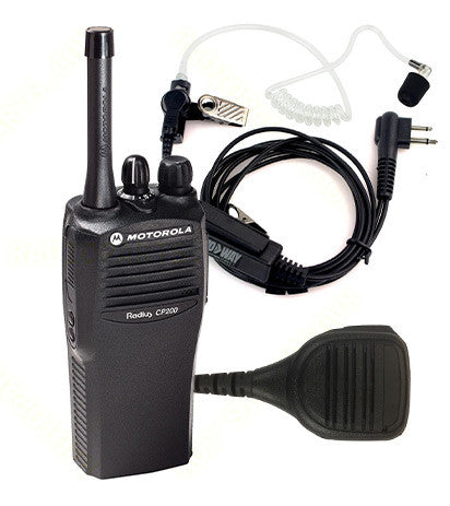 Refurbished Motorola CP200 Analog Radio 16 Channel UHF With New Battery Antenna and Charger [AAH50RDC9AA2AN]