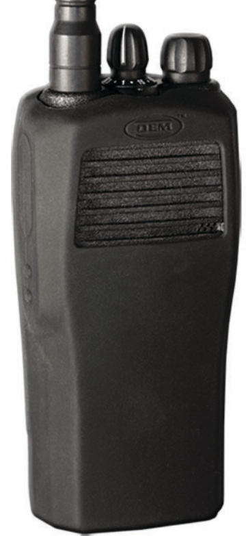 Motorola CP200 Silicone Rubber Case Black