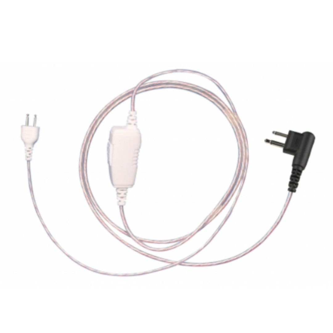 SnapLock White Silver Earpiece Base for Motorola [BPR40 BPR40D CLS1110 CLS1410 CP185 CP200 CP200D VL50]