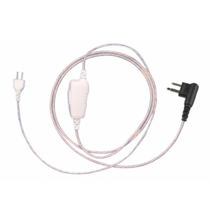 SnapLock White Silver Earpiece Base for Motorola [BPR40 BPR40D CLS1110 CLS1410 CP185 CP200 CP200D VL50]