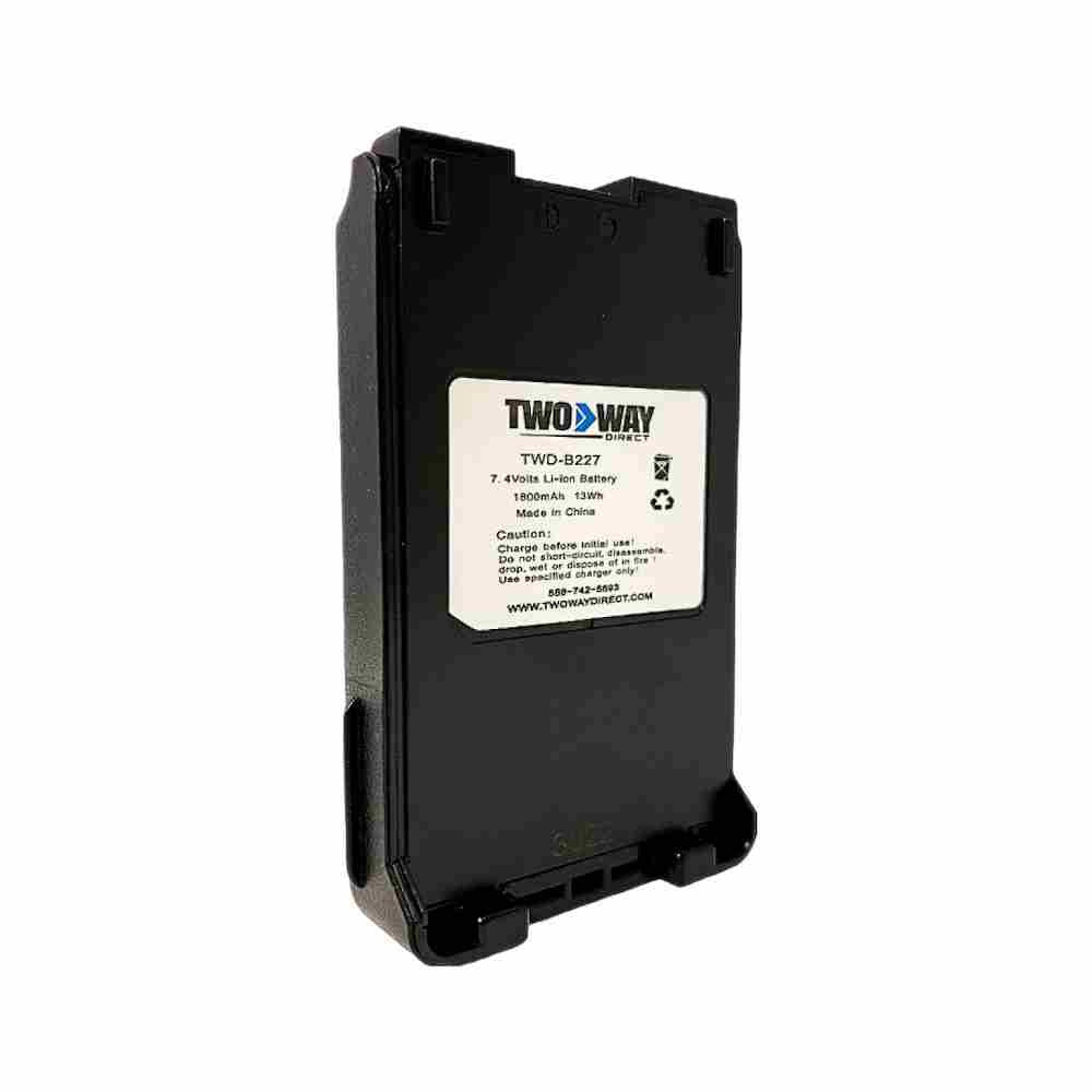 Icom BP227 Replacement Lithium-Ion 1800 mAh Battery With Belt Clip [F50 F60 F50V F60V]