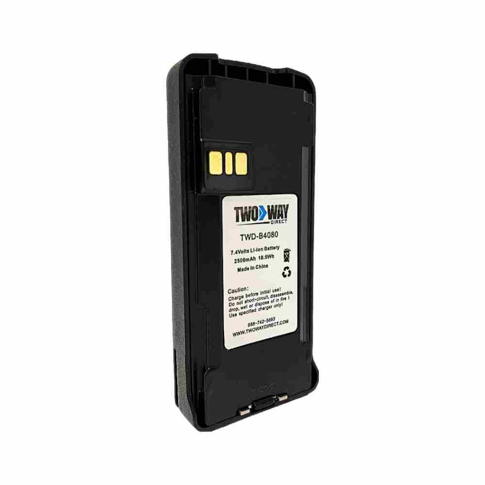 Motorola PMNN4080AR Replacement Lithium-Ion 2500mAh Battery With Belt Clip [CP185 CP100D]
