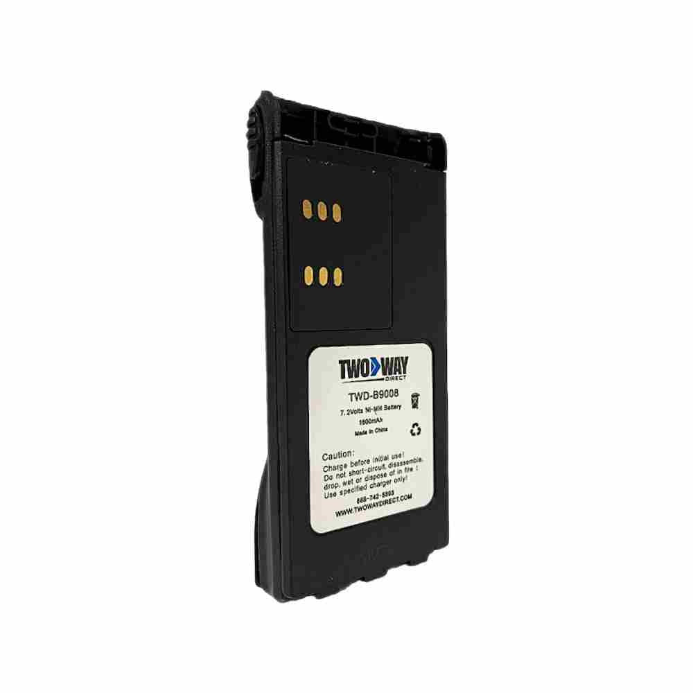 Motorola HNN9008 Replacement NiMH 1600mAh Battery With Belt Clip [HT750 HT1250 HT1550 PR860 MTX850]