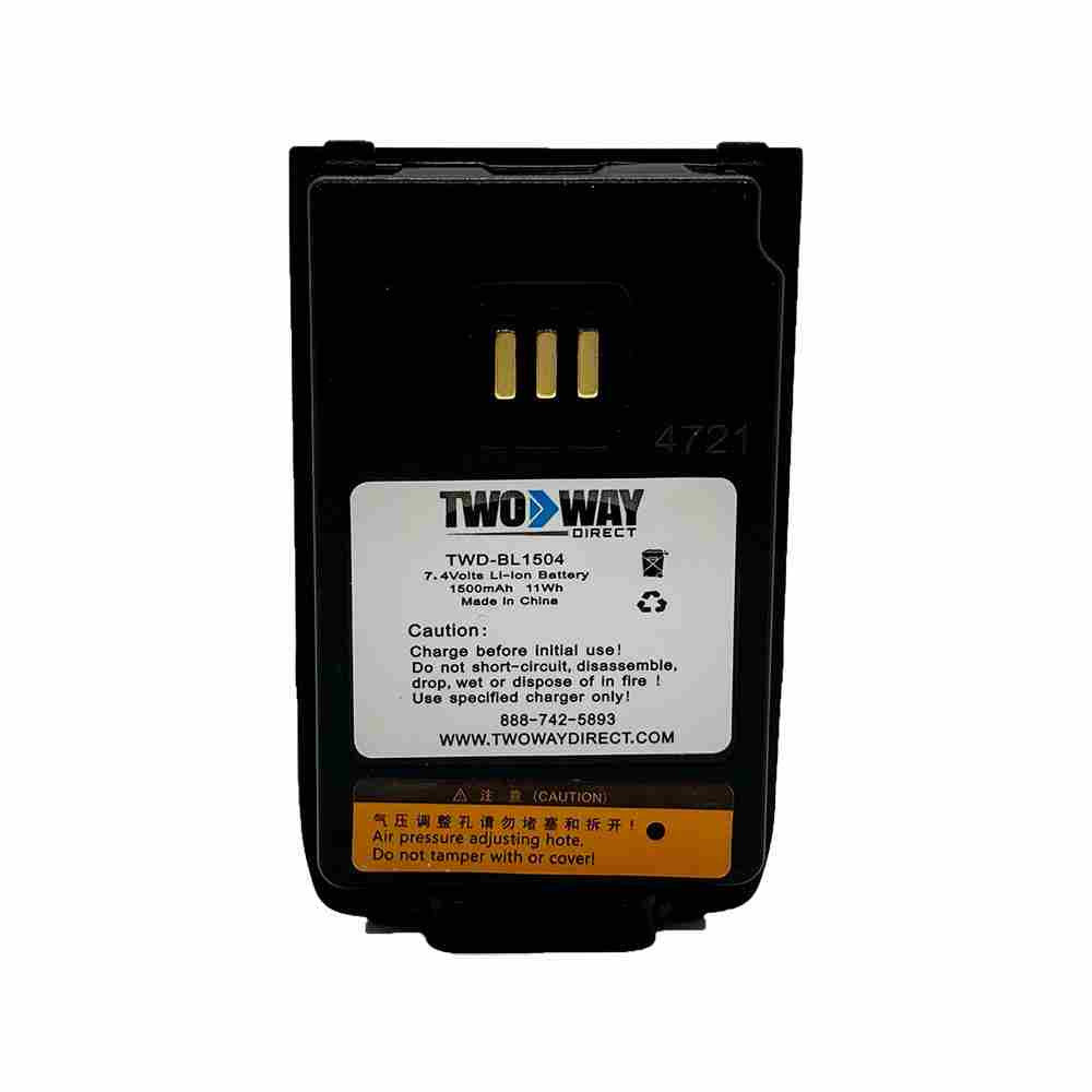 Hytera BL1504 Replacement Lithium-Ion 1500mAh Battery [PD402i PD412i PD502i PD562i]