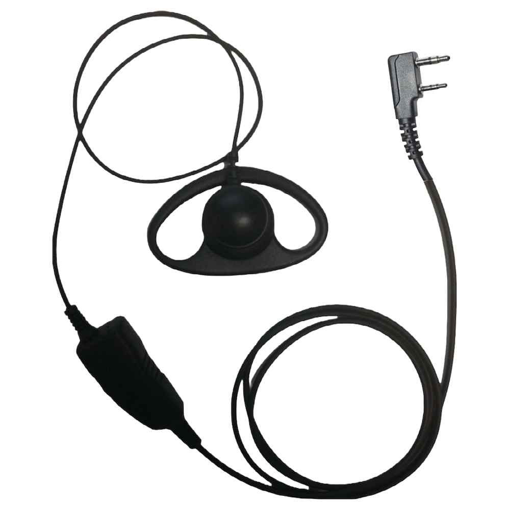 D-Shell Earpiece For Kenwood [TK-2400 TK-2402 TK-3400 TK-3402 NX-240 NX-340]
