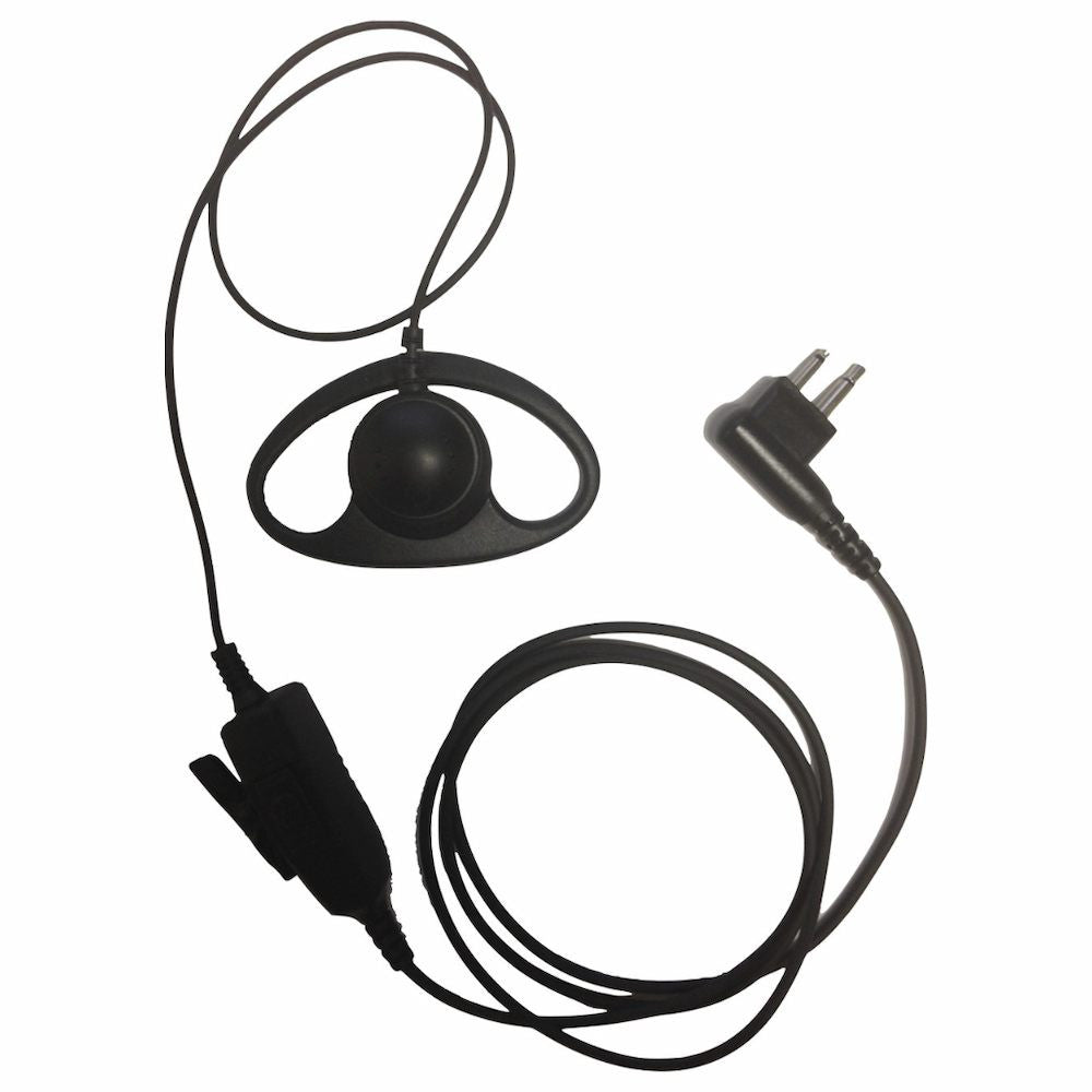 D-Shell Earpiece For Motorola [BPR40 BPR40D CLS1110 CLS1410 CP185 CP200 CP200D VL50]