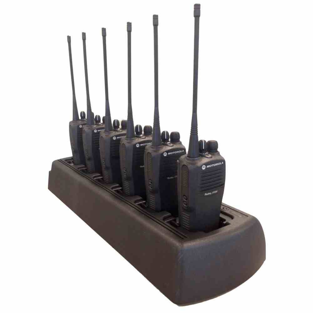 Motorola NNTN8353 PMLN6588 WPLN4161AR Replacement 6-Shot Multi Unit Charger [CP200 CP200D CP200XLS]