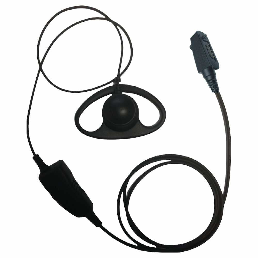 D-Shell Earpiece For Icom [F50 F60 F50V F60V F3161 F4161 F3261 F4261 F70 F80]