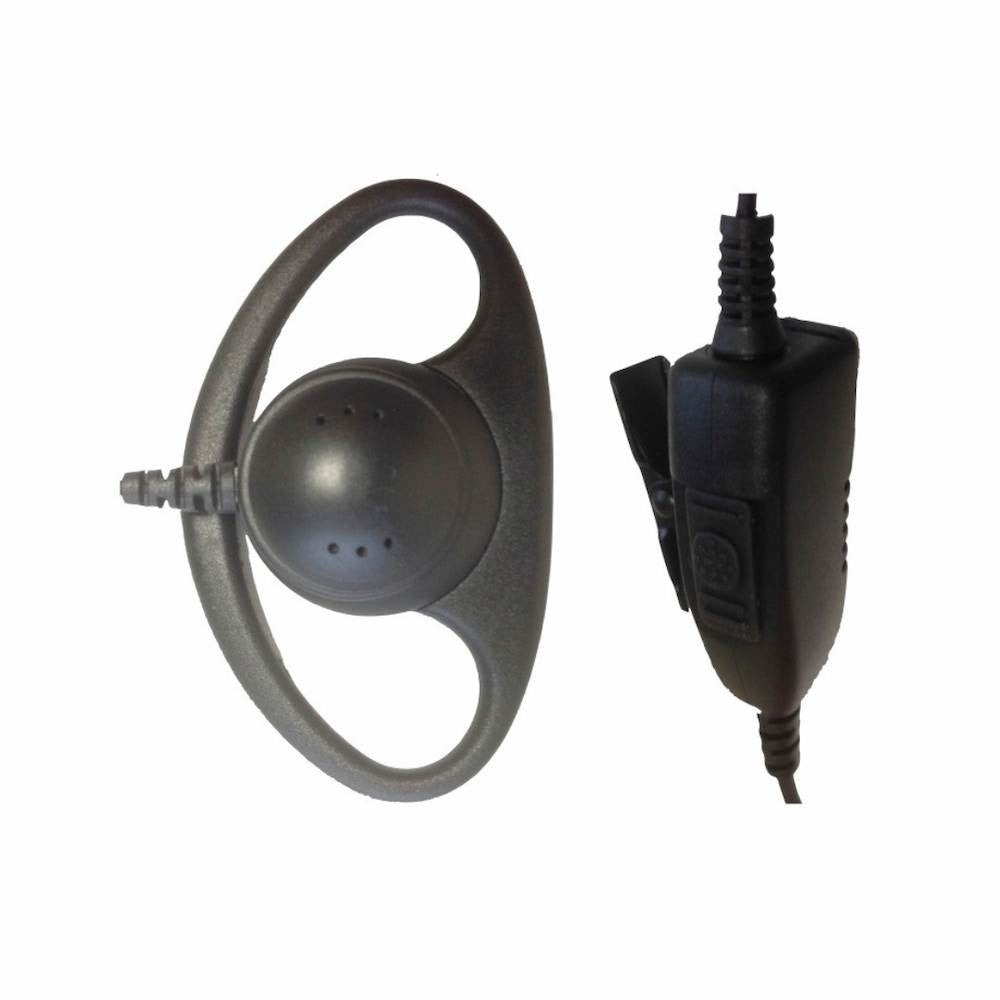 D-Shell Earpiece For Motorola [BPR40 BPR40D CLS1110 CLS1410 CP185 CP200 CP200D VL50]