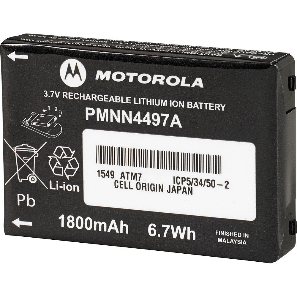 Motorola PMNN4497AR Lithium-Ion 1800 mAh Battery [CLS1110, CLS1410, VL50]